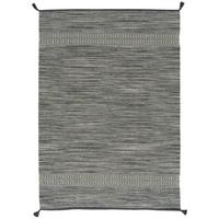 NATUR BAUMWOLLE TEPPICH KELIM TOSKANA - Grau, Textil (90/160cm) - Pergamon