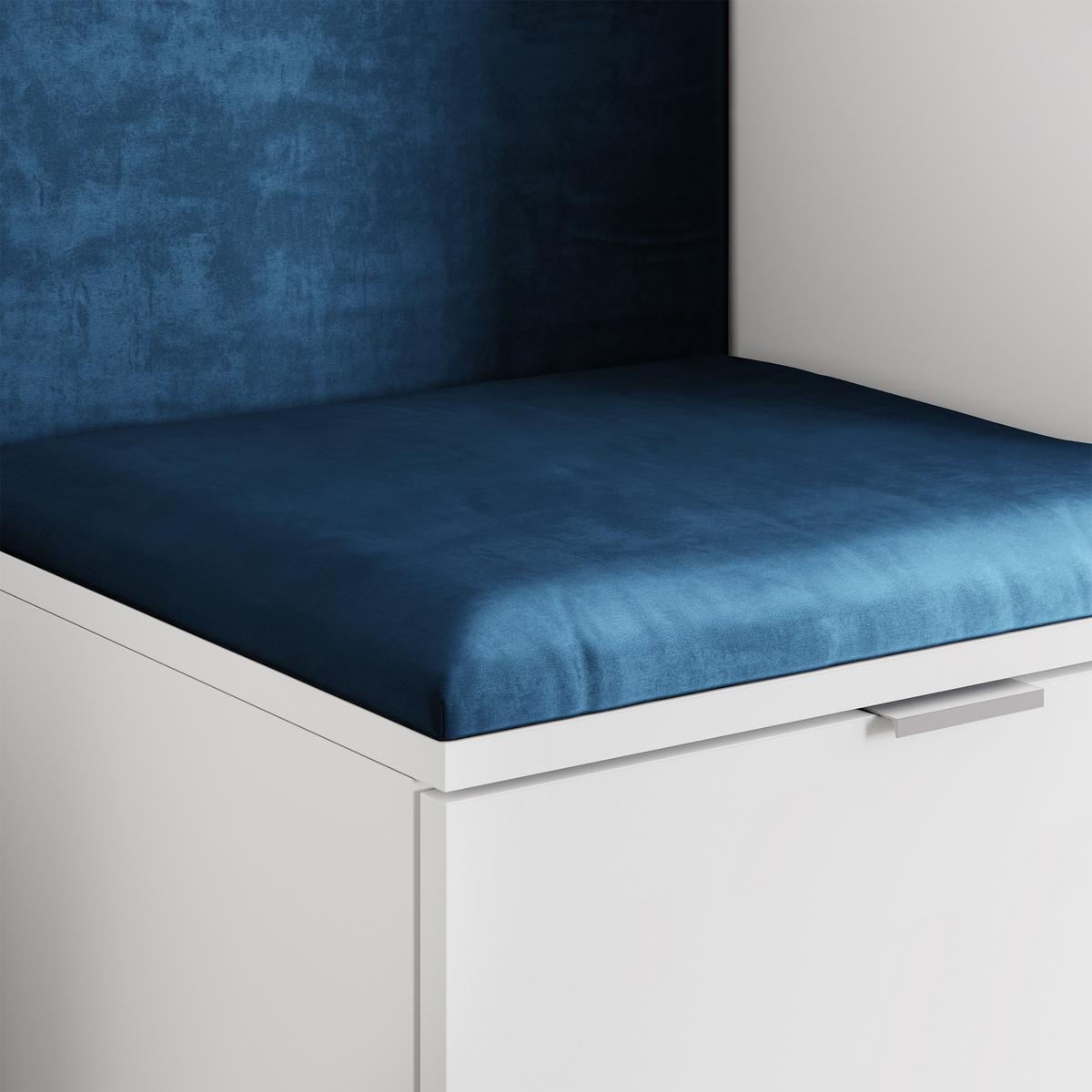 GARDEROBENSCHRANK VIRA 95/181/51 cm Modern Garderobe-Set Eiche Lefkas - Blau/Eichefarben, Holzwerkstoff (95/181/51cm) - MASSENO