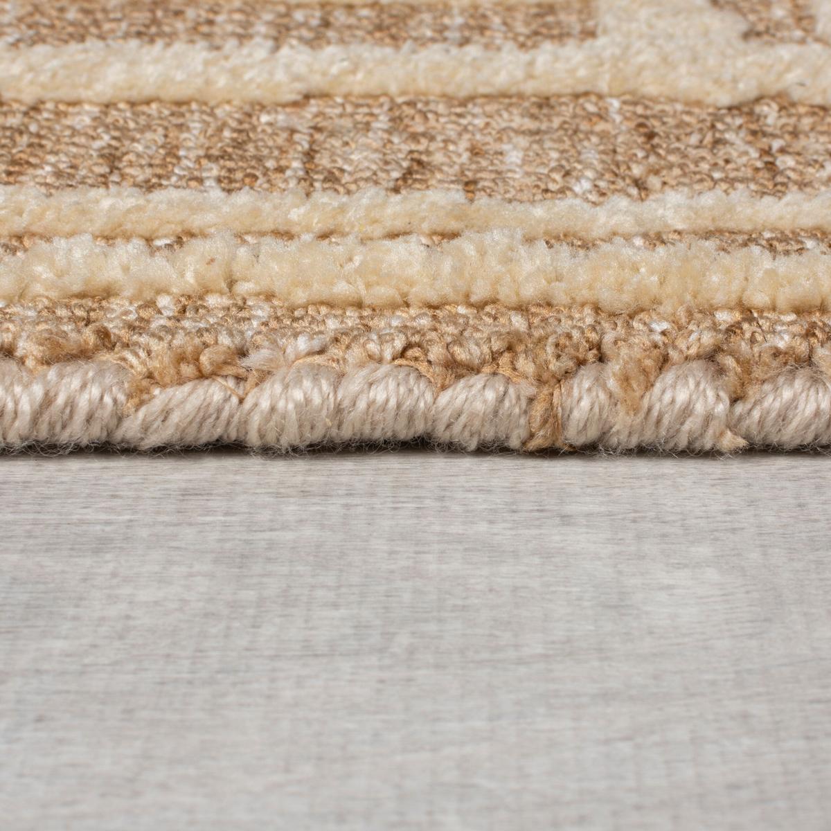 TEPPICH ARLEN, geometrisch, Senfgelb, 200 x 300 cm - Goldfarben, Textil (300/200cm) - KADIMA DESIGN