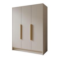 DREHTÜRENSCHRANK BERON 150/200/51 cm Modern Kleiderschrank 3-türig Kaschmir - Kaschmir, Holzwerkstoff (150/200/51cm) - MASSENO