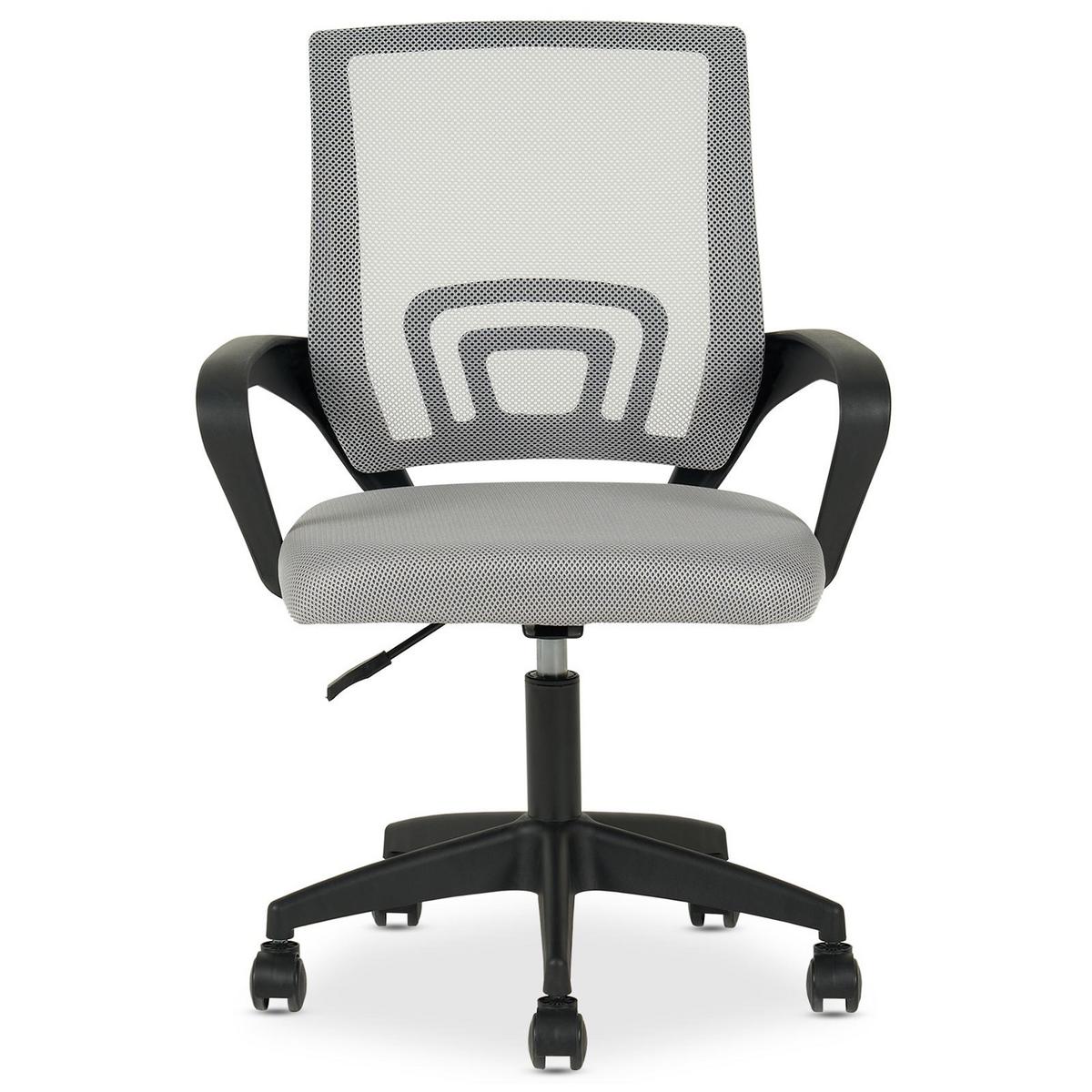 BÜRODREHSTUHL JAKE grau - Grau, Textil (60/86/53cm) - IDIMEX