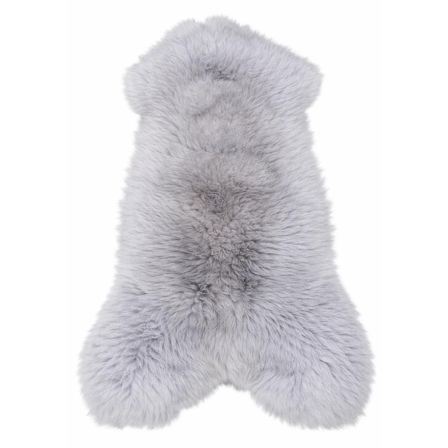 LAMMFELL Öko bunt gefärbt weich Fell Teppich Grau ca. 90 cm - Grau, Fell (50/90cm) - Provellus