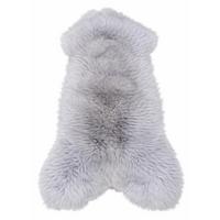 LAMMFELL Öko bunt gefärbt weich Fell Teppich Grau ca. 110 cm - Grau, Fell (60/110cm) - Provellus