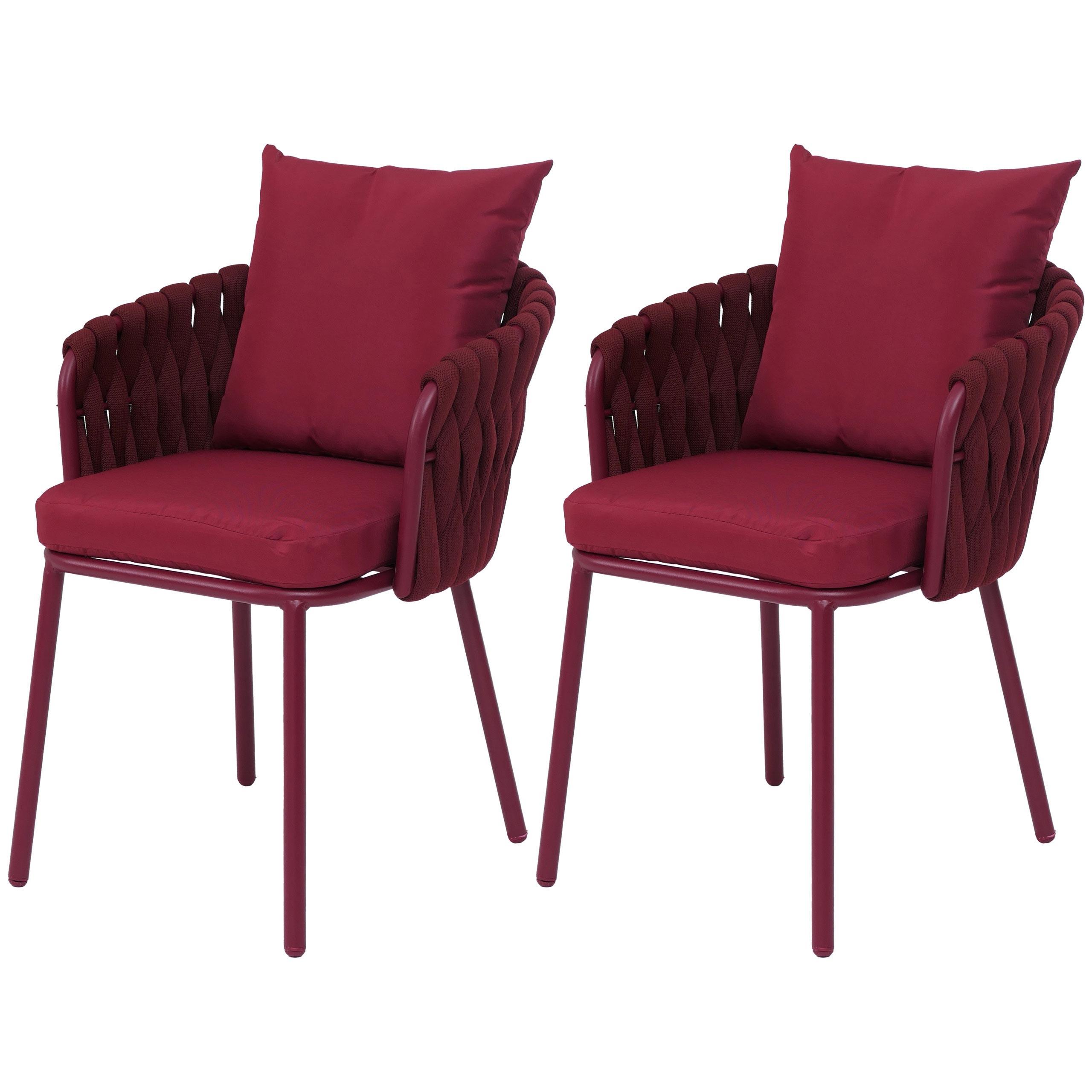 GARTENSTUHL Bordeaux - Bordeaux, Metall (56/71/57cm) - MCW