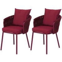 GARTENSTUHL Bordeaux - Bordeaux, Metall (56/71/57cm) - MCW