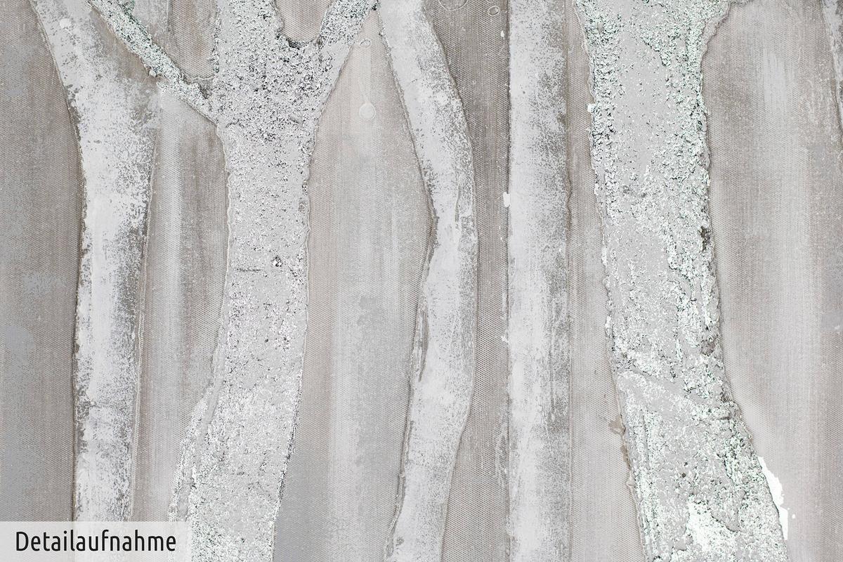 ACRYLBILD HANDGEMALT 120/60 cm - Grau, Holz/Textil (120/60cm) - KUNSTLOFT