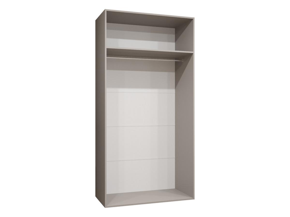 DREHTÜRENSCHRANK Mila I 100 - Goldfarben/Nussbaumfarben, Holzwerkstoff/Kunststoff (100/202/52cm) - MIRJAN24