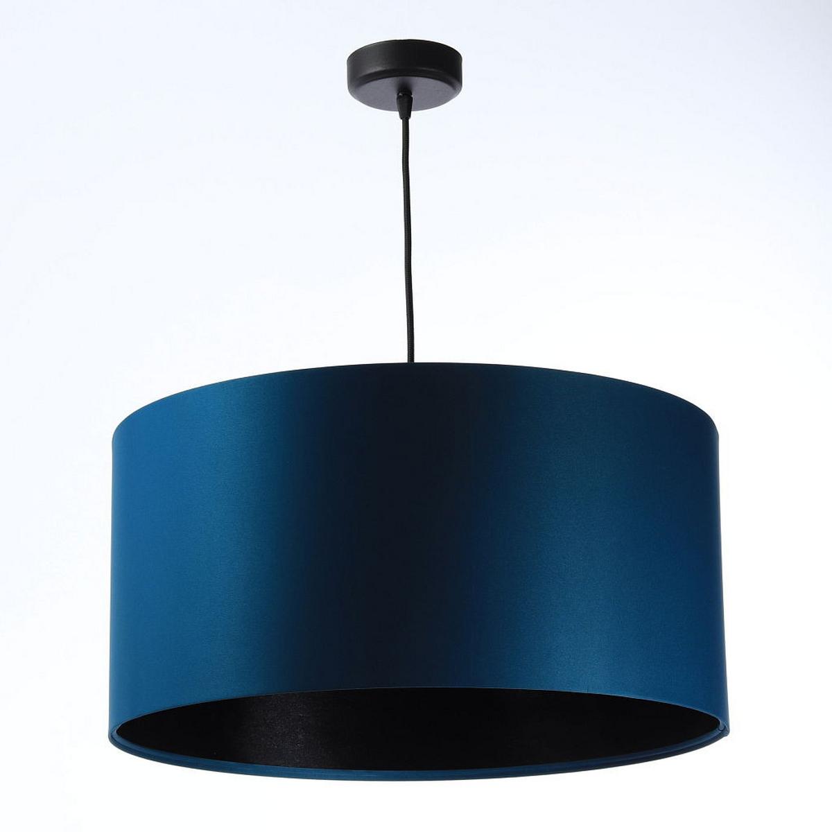 HÄNGELEUCHTE Schwarz 60/30 cm - Türkis/Schwarz, Textil (60/1.1/30cm) - ONZENO