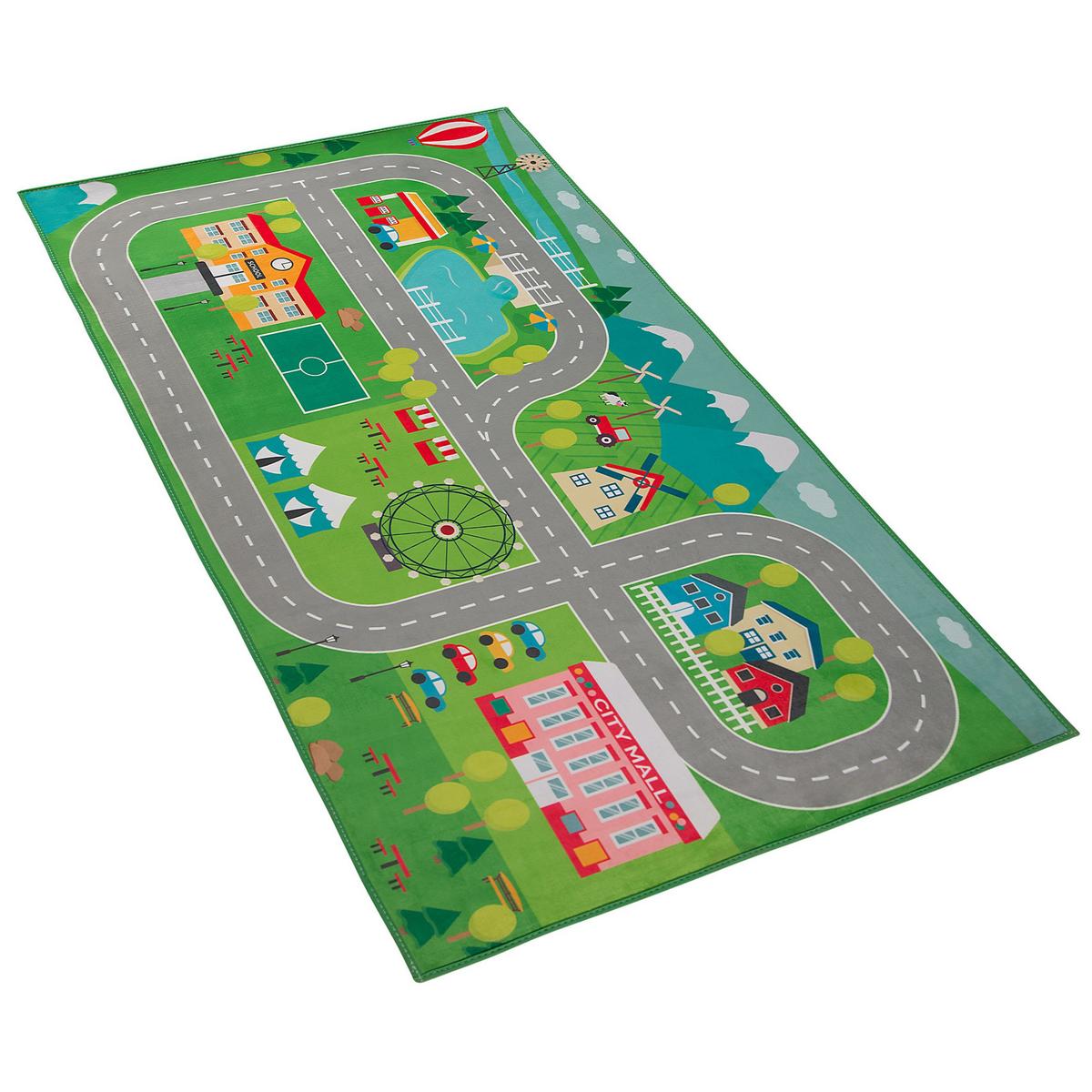 KINDERTEPPICH Seben 150/80 cm - Grün, Kunststoff (80/150cm) - Beliani