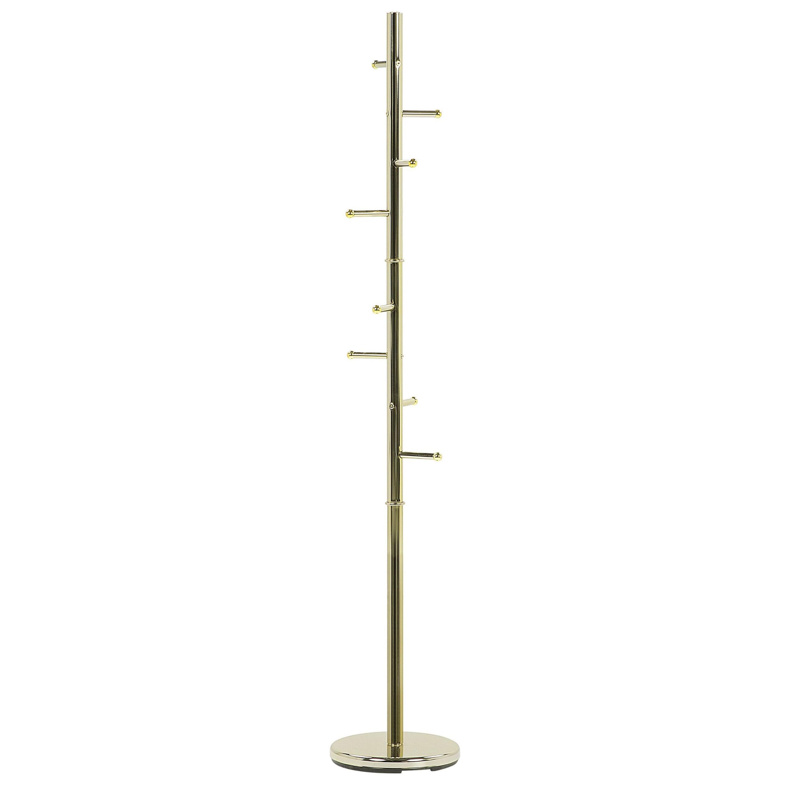KLEIDERSTÄNDER Metall gold 174 cm Clovis - Goldfarben, Metall (30/174/30cm) - Beliani