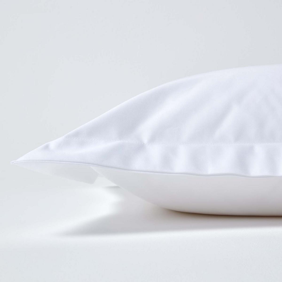 KISSENBEZUG Stehsaum Premium, Ägyptische Baumwolle, Fadendichte 1000 - Weiß, Textil (48/74cm) - Homescapes