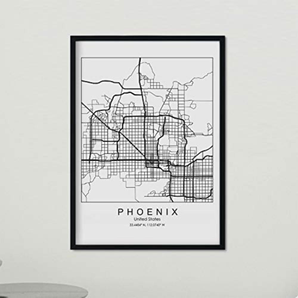 POSTER Phoenix Us-Film A3 Schwarzer Rahmen - Schwarz, Papier (29.7/5/42cm) - Nacnic