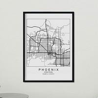 POSTER Phoenix Us-Film A3 Schwarzer Rahmen - Schwarz, Papier (29.7/5/42cm) - Nacnic