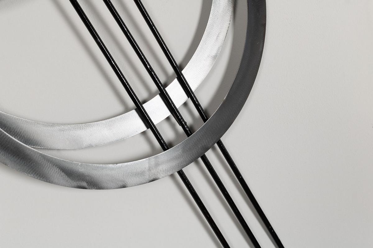 WANDDEKO Silber 115/67 cm - Silberfarben, Metall (3.5/67/5cm) - KUNSTLOFT