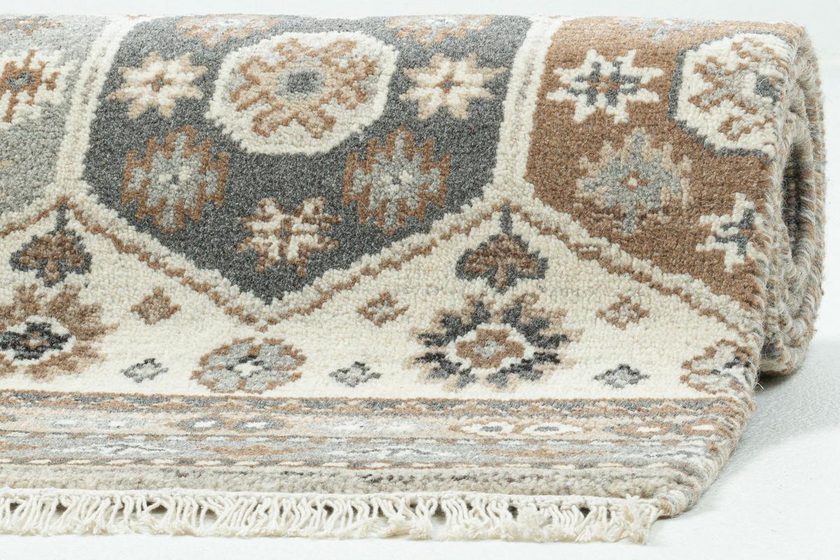 WOLLTEPPICH Imperial Schaal 70x140 cm - Naturfarben, Textil (70/140cm) - THEKO