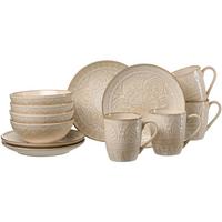 FRÜHSTÜCKS-SET Omara beige 12-tlg. - Beige, Keramik (18/23/34cm) - Ritzenhoff Breker