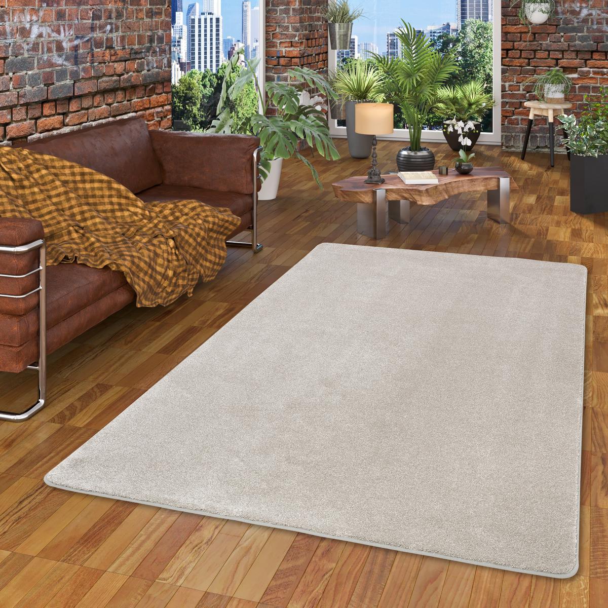 HOCHFLOR LUXUS VELOURS TEPPICH TOUCH - Silberfarben, Textil (160/160cm) - Snapstyle