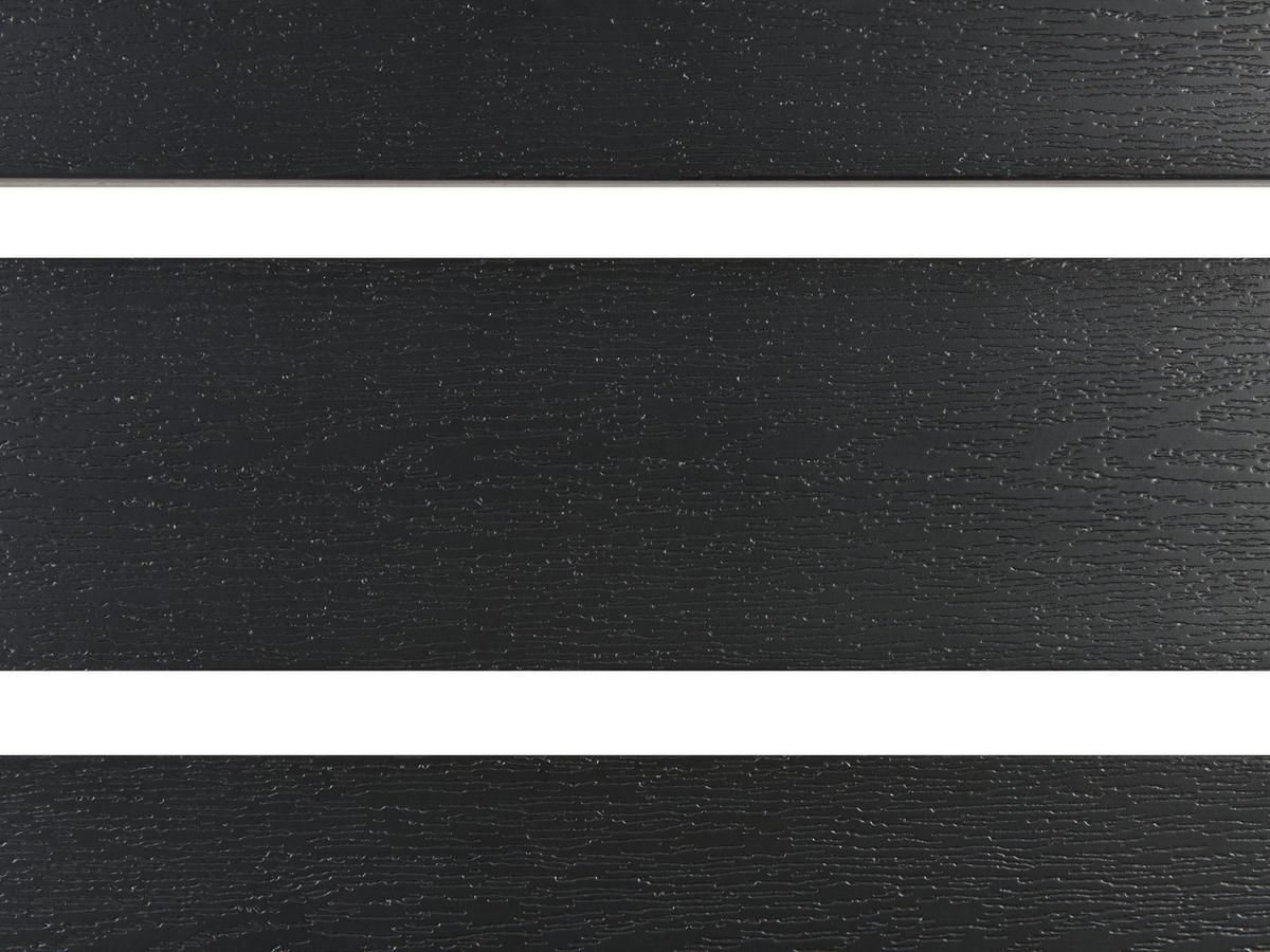 GARTENLIEGE schwarz Nardo - Schwarz, Holzwerkstoff (64/29/198cm) - Beliani