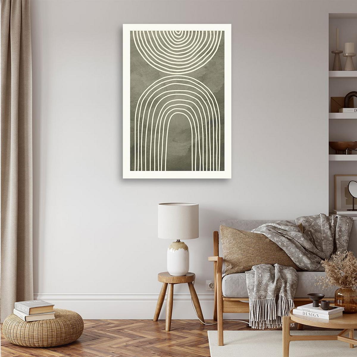 KUNSTDRUCK Grün 60/90 cm - Grün, Textil (60/90cm) - KUNSTLOFT