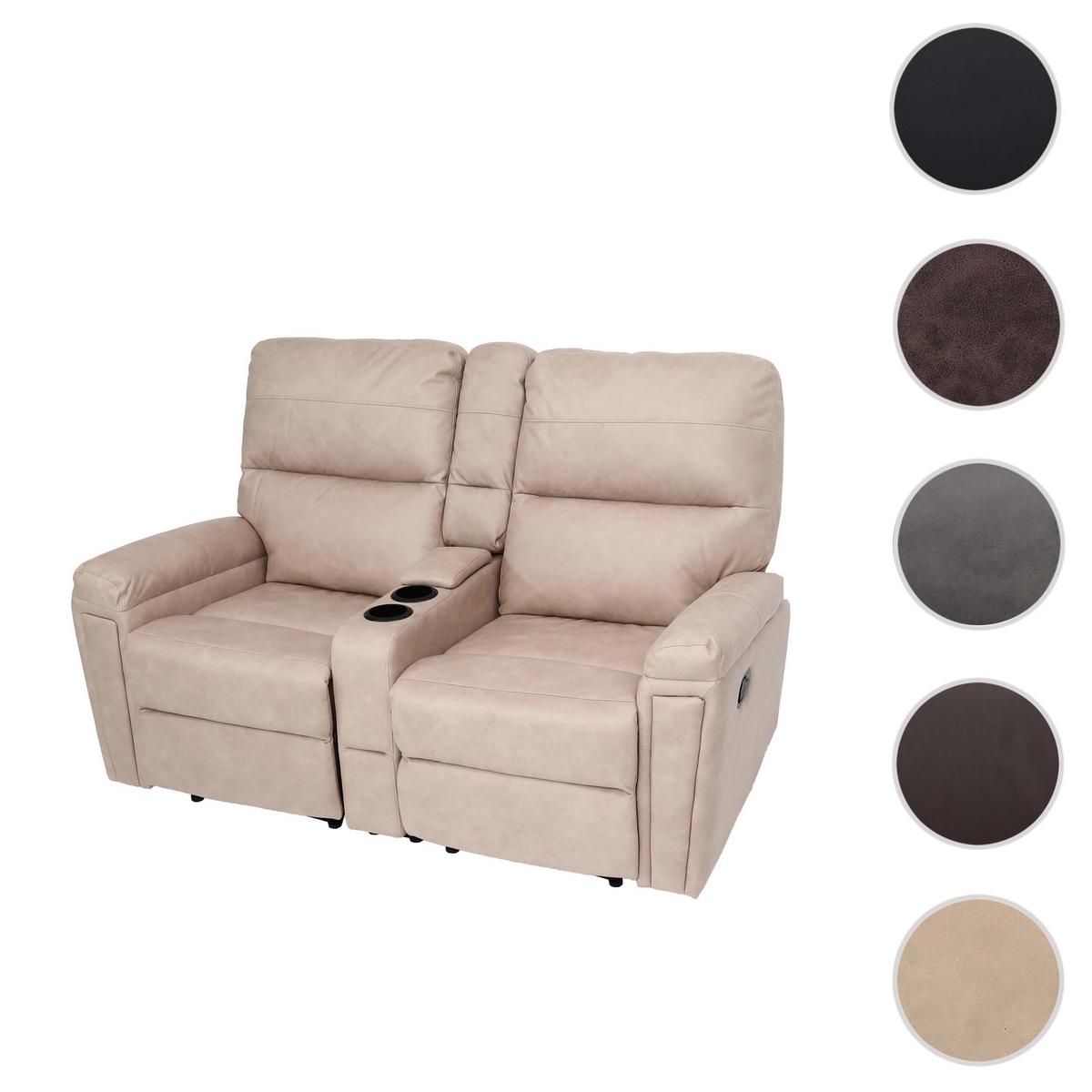 2ER KINOSESSEL Beige - Beige, Textil (157/102/166cm) - MCW