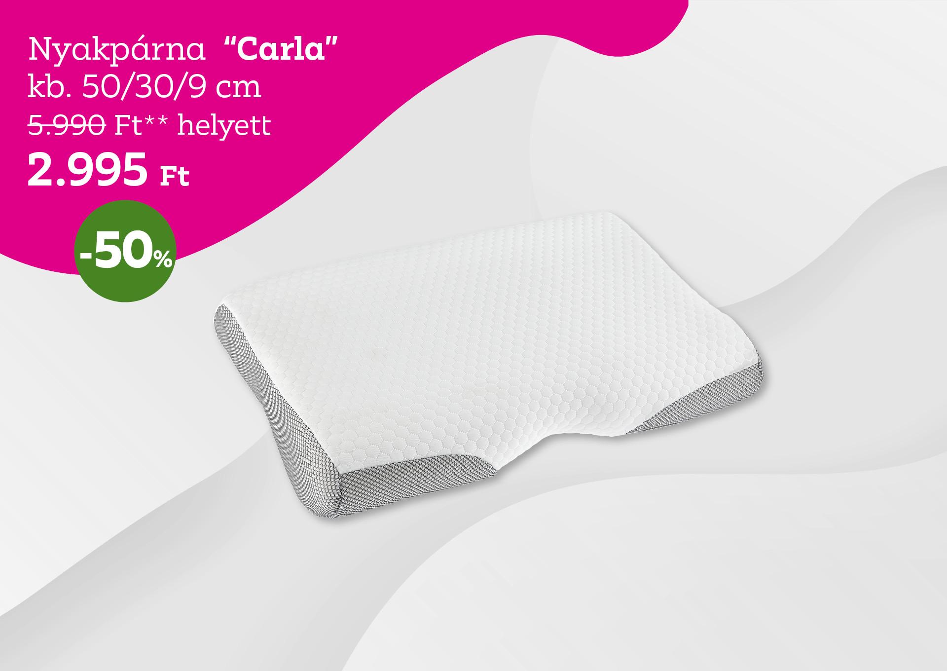 Nyakpárna CARLA 5990 Forint helyett 2995 Forint, kedvezmény mértéke 50%