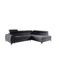 ECKSOFA Toronto - Dunkelgrau, Holzwerkstoff/Textil (270/200cm) - Fun Möbel