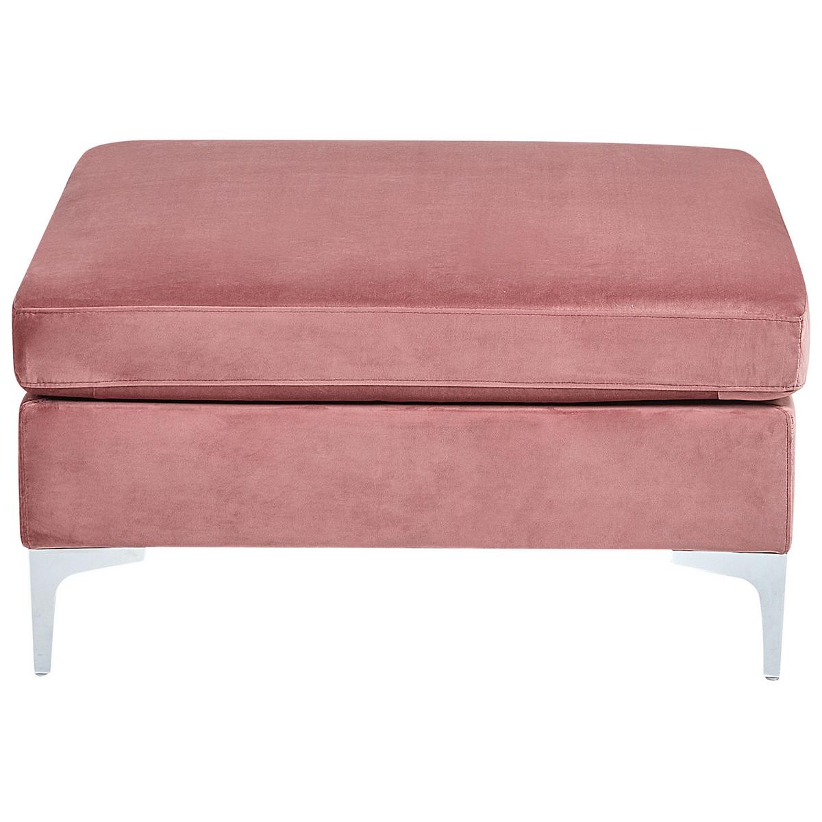 OTTOMANE Evja 85/85/48 cm - Pink, Textil (85/48/85cm) - Beliani