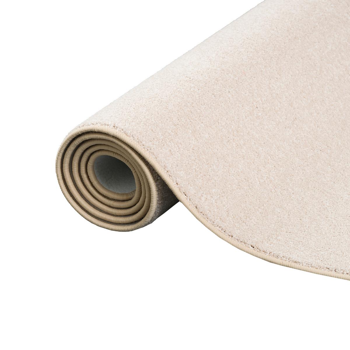 HOCHFLOR VELOURS TEPPICH LUNA - Champagner, Textil (200/200cm) - Snapstyle