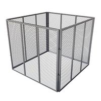 KOMPOSTER Metall silber 800L - Silberfarben, Metall (100/80/100cm) - Juskys
