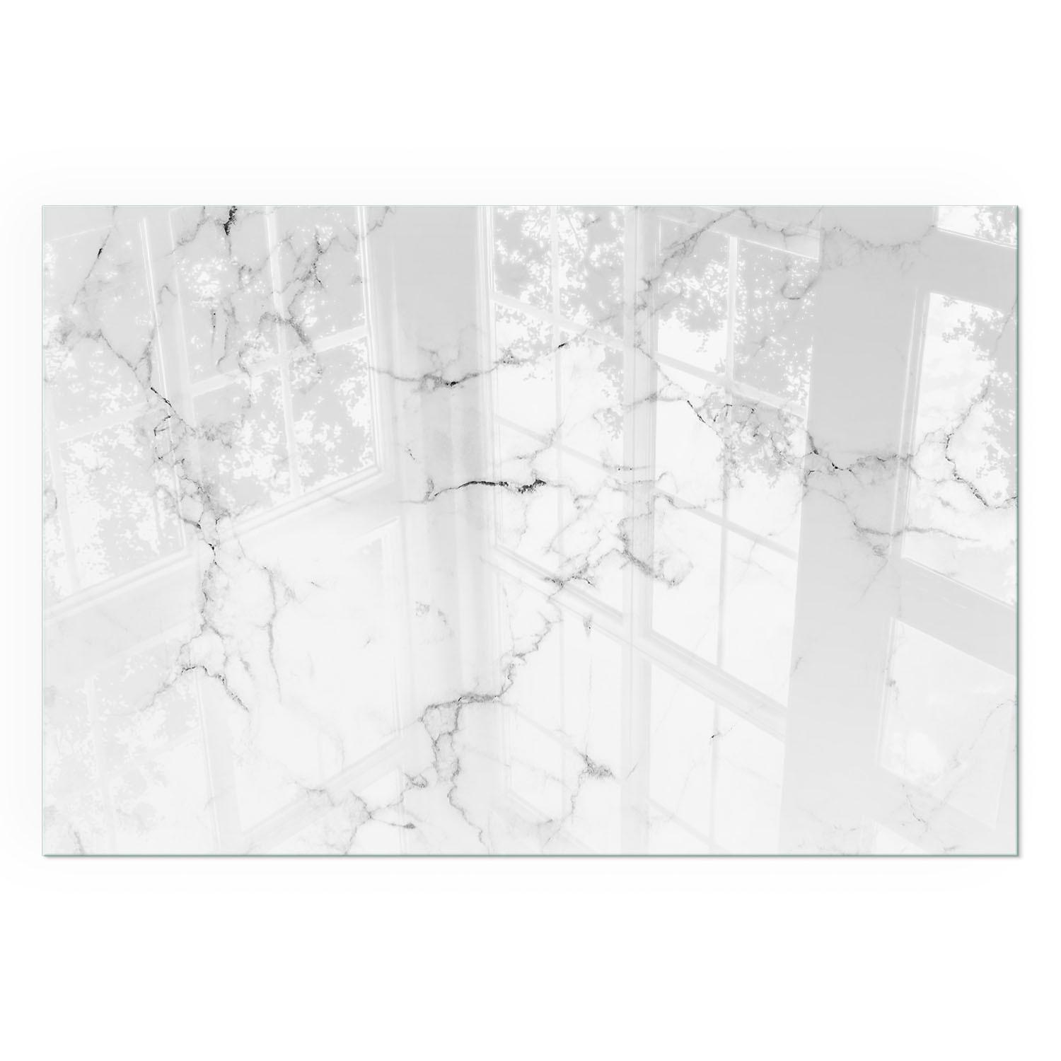 GLASPLATTE für Kamin 120x80 cm - Weiß, Glas (120/80/0.4cm) - TULUP