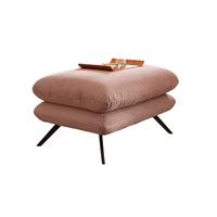 HOCKERBANK CHARME Pink Cord - Rosa, Textil (90/45/60cm) - KAWOLA