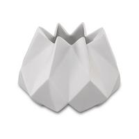 VASE Polygono Star weiß 14 cm - Weiß, Keramik (14cm) - Goebel