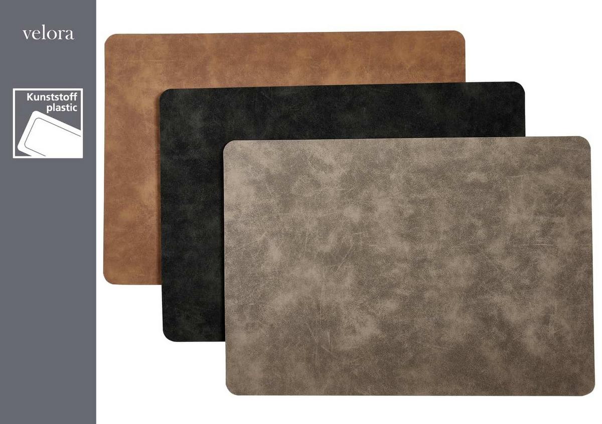PLATZMATTEN Velora Anthrazit 43 x 30 cm 6er Set - Anthrazit, Kunststoff (43/30/0.2cm) - Ritzenhoff Breker