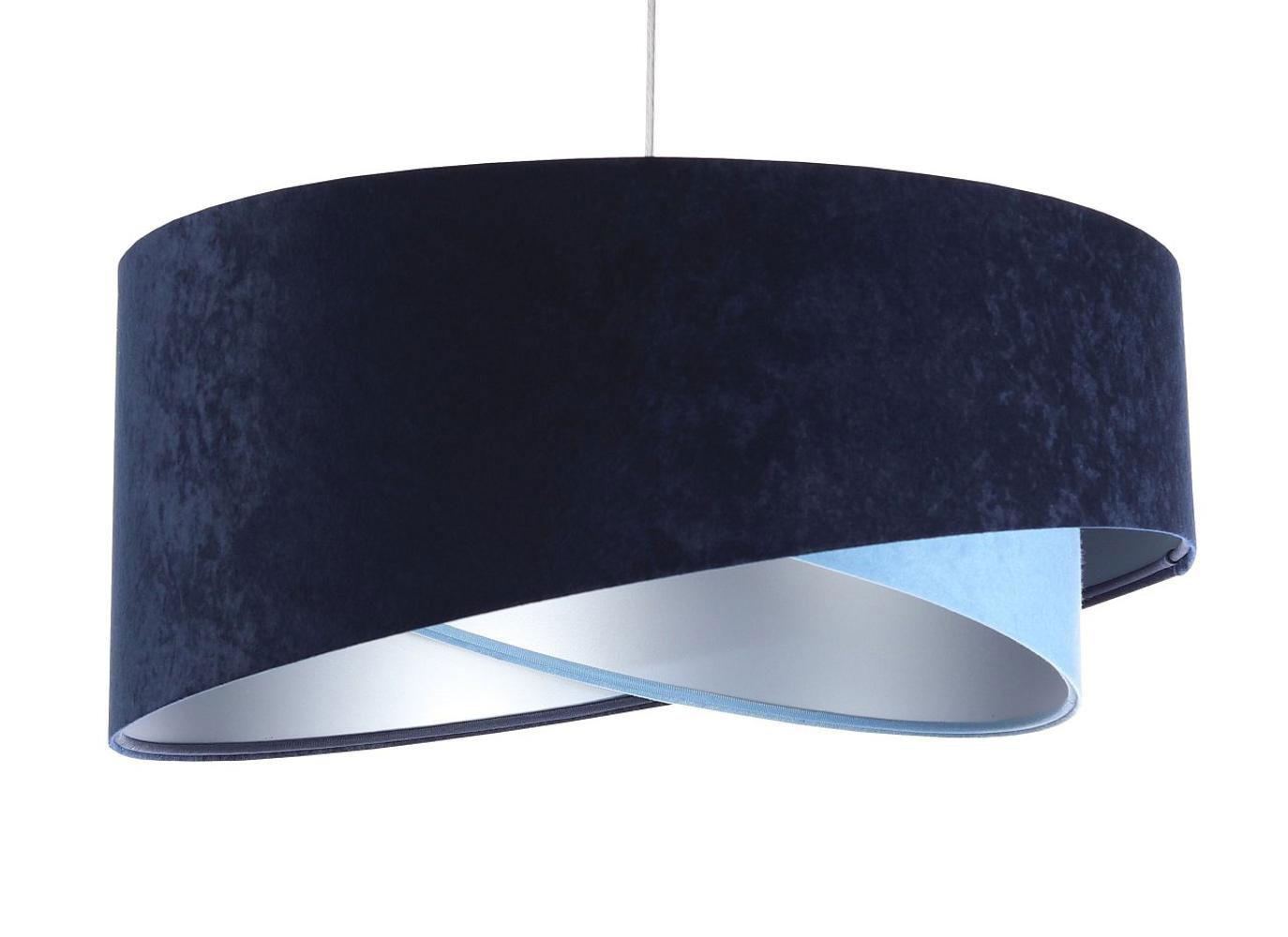HÄNGELEUCHTE Blau 50/23 cm - Silberfarben, Kunststoff (50/1/23cm) - ONZENO