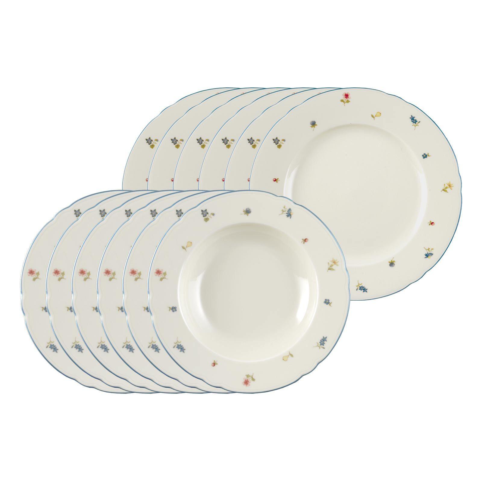 TAFELSERVICE Marieluise Streublume bunt 12-tlg. - Multicolor, Keramik (2/2/2cm) - Seltmann Weiden