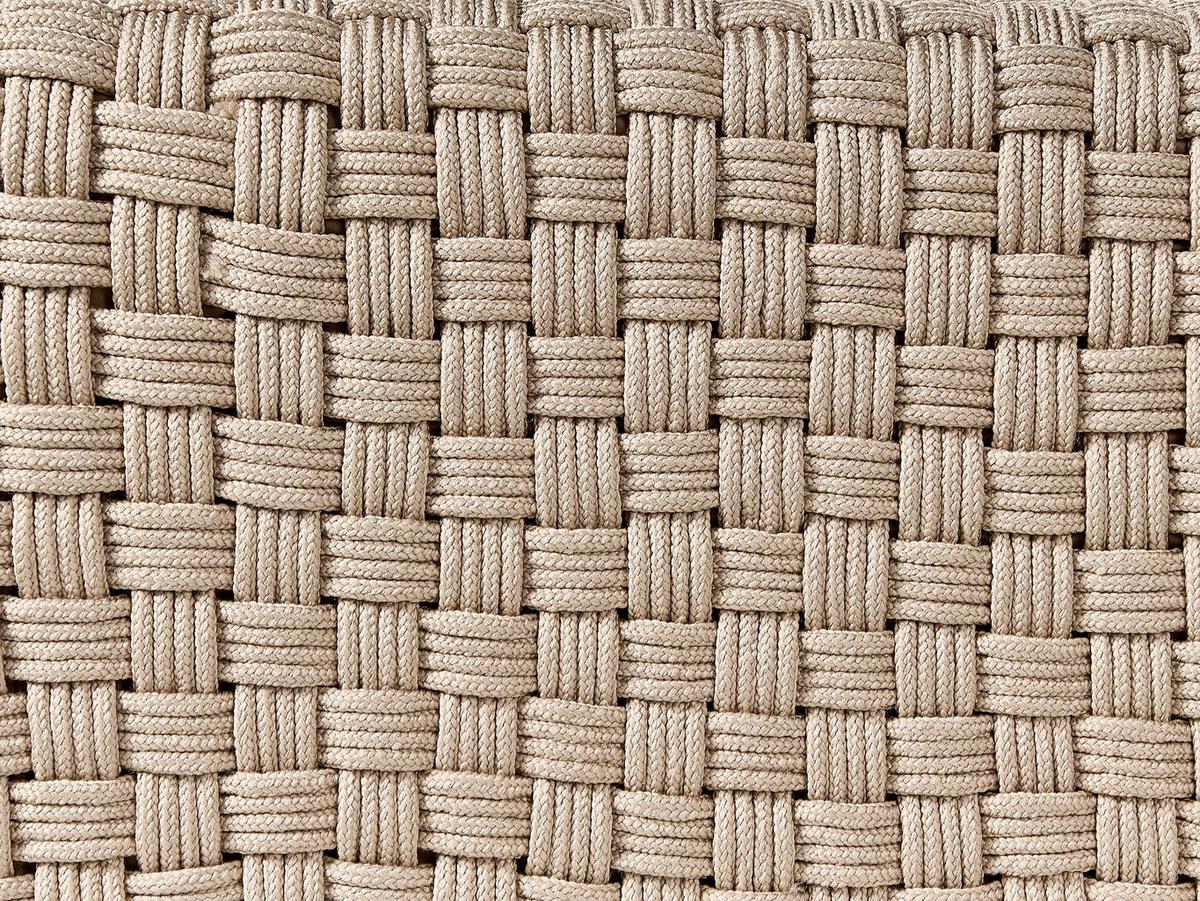 POUF Taupe Nalli - Taupe, Kunststoff (50/35/50cm) - Beliani