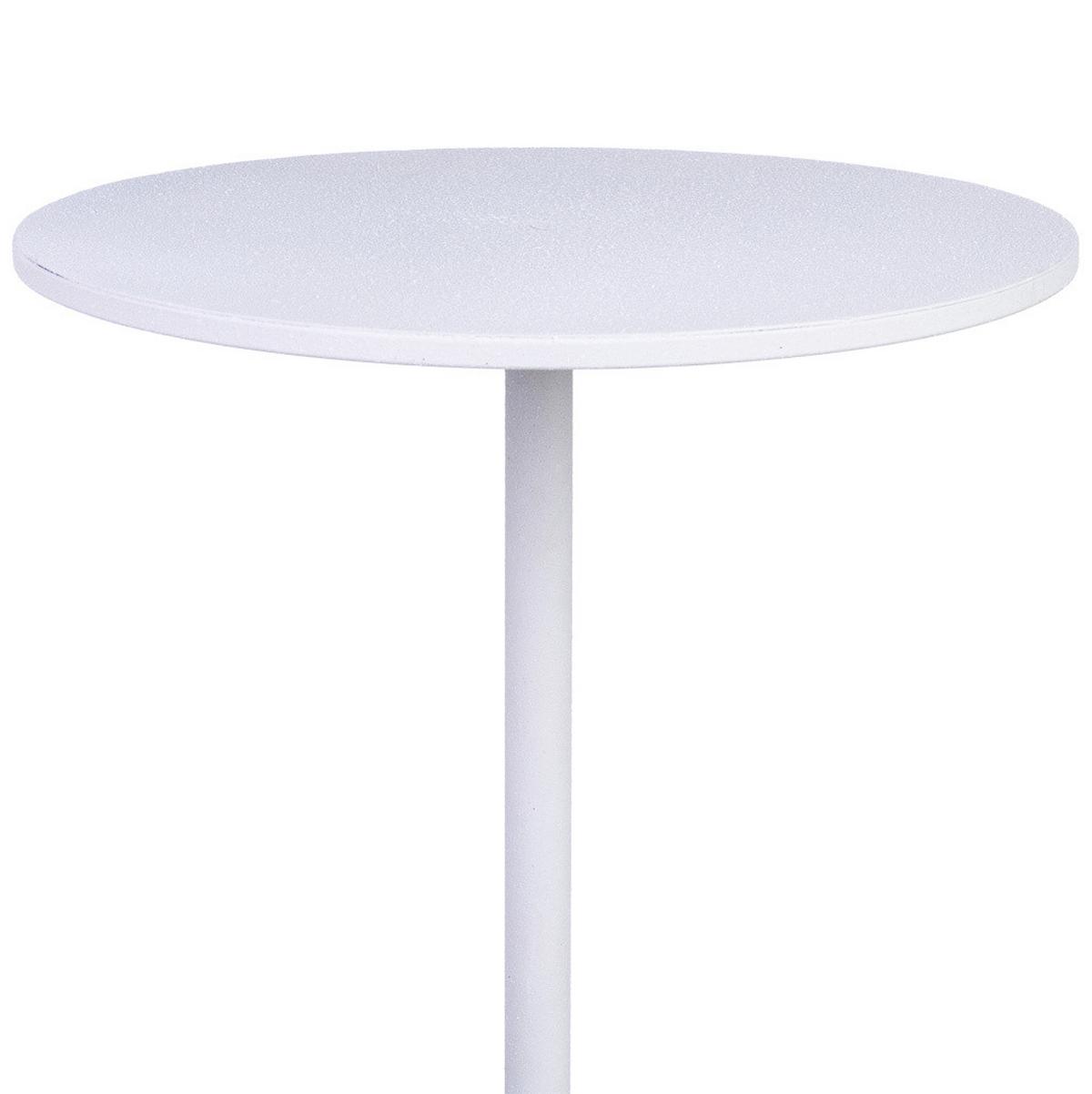 TISCH aus Metall, weiß, 30x60cm - Weiß, Metall (30/30/59.5cm) - Wanderlust