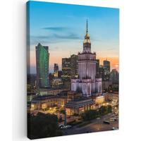 LEINWANDBILD Polen - Sonne - Warschau Room Decor 30x40 cm - Blau, Textil (30/40cm) - MuchoWow
