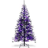 WEIHNACHTSBAUM Schwarz - Schwarz, Kunststoff (183cm) - COSTWAY