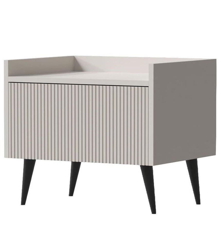 NACHTTISCH Arysa in Beige Cashmere 52/45/41 cm - Kaschmir, Holzwerkstoff (52/45/41cm) - WFL GROUP