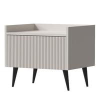 NACHTTISCH Arysa in Beige Cashmere 52/45/41 cm - Kaschmir, Holzwerkstoff (52/45/41cm) - WFL GROUP
