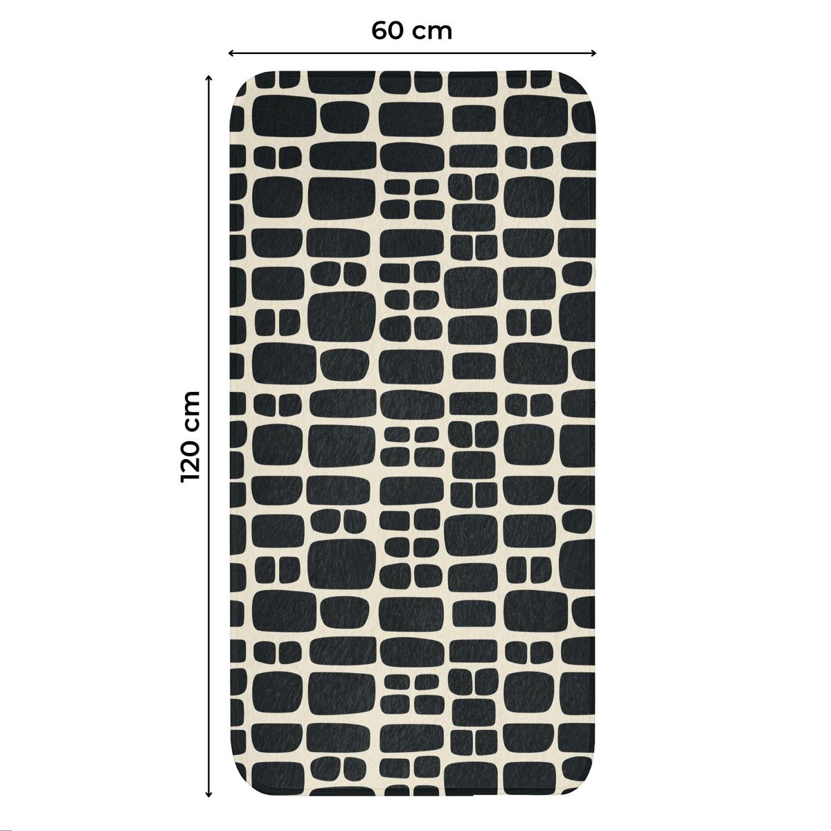WC-VORLEGER Modern - Bio - Schwarz Toilettenvorleger 60x120 cm - Anthrazit, Textil (60/1cm) - OnlyWow