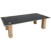 ESSTISCH Braun, Metall - Silberfarben/Braun, Holz (100/240/77cm) - MCW