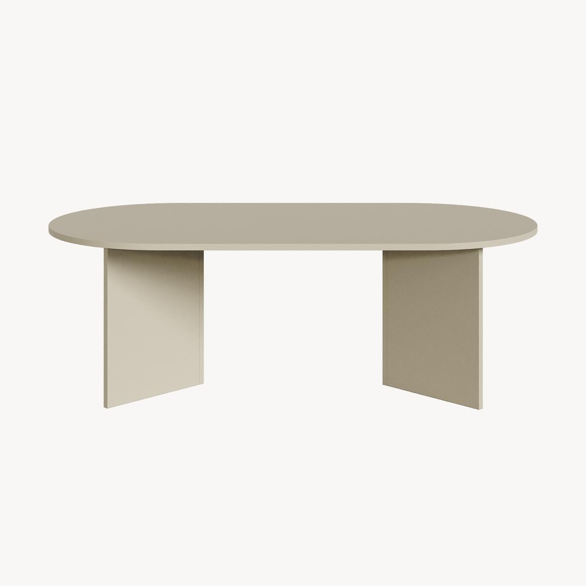 COUCHTISCH Kynd 119/60/40 cm - Sandfarben, Holzwerkstoff (119/60/40cm) - [en.casa]