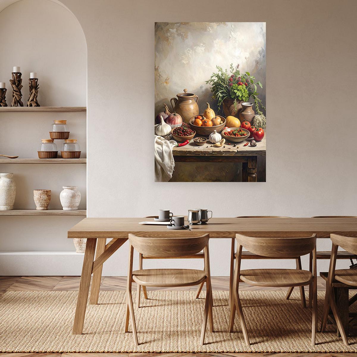 LEINWANDBILD Essen & Trinken 30x45cm - Multicolor, Textil (30/45cm) - Feeby