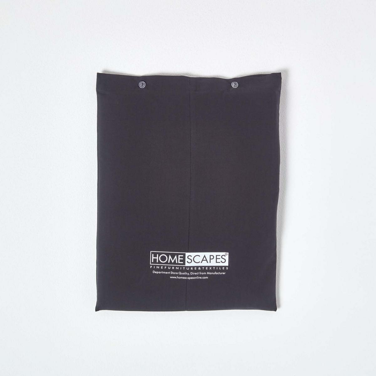 BETTLAKEN ohne Gummizug, Ägyptische Baumwolle, Fadendichte 200 - Schwarz, Textil (180/290cm) - Homescapes