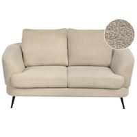 2-SITZER-SOFA Bouclé Hellbeige Kjaer - Beige, Textil (155/100/100cm) - Beliani