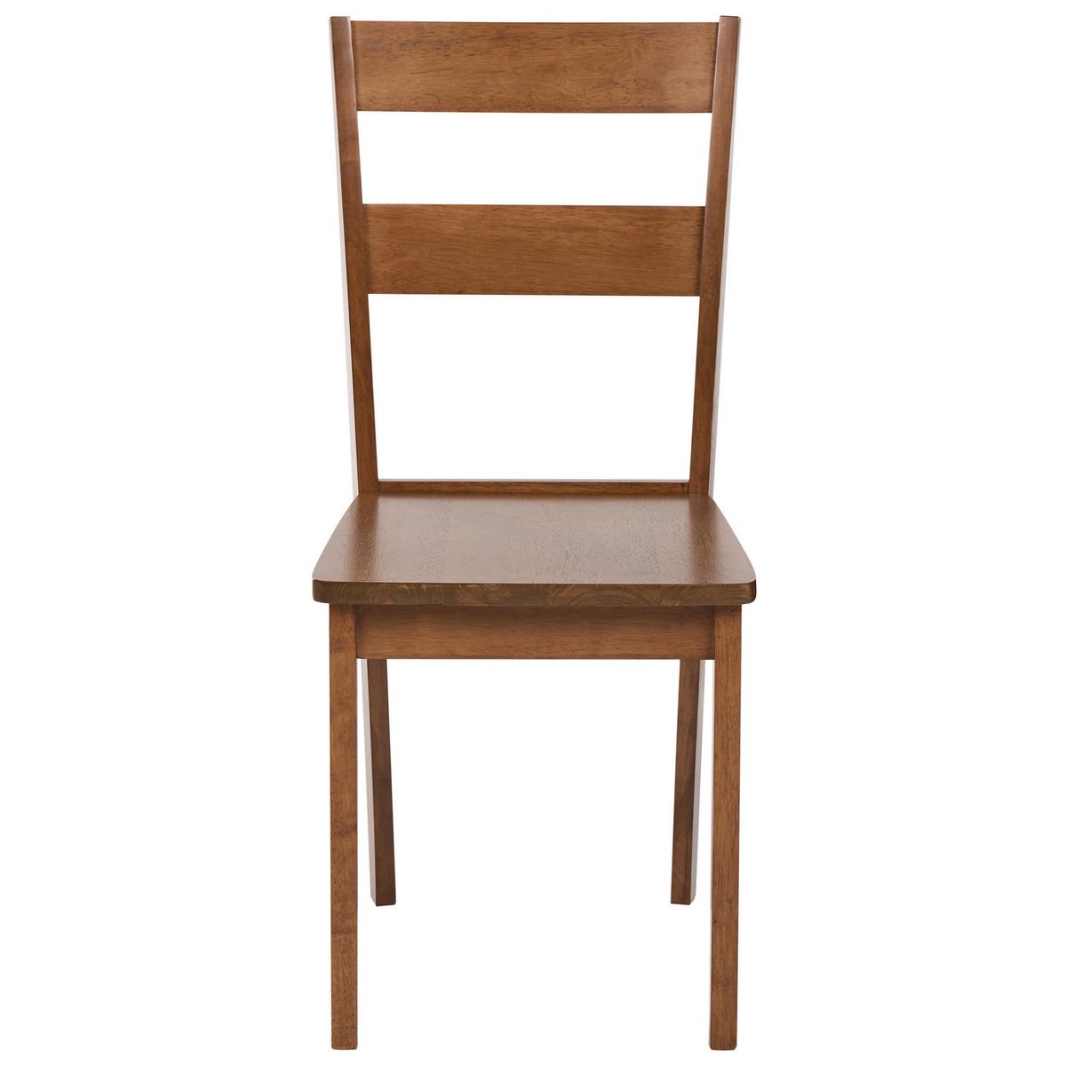 ESSZIMMERSTUHL 2er Set Holz Braun Georgia - Braun, Holz (40/89/50cm) - Beliani