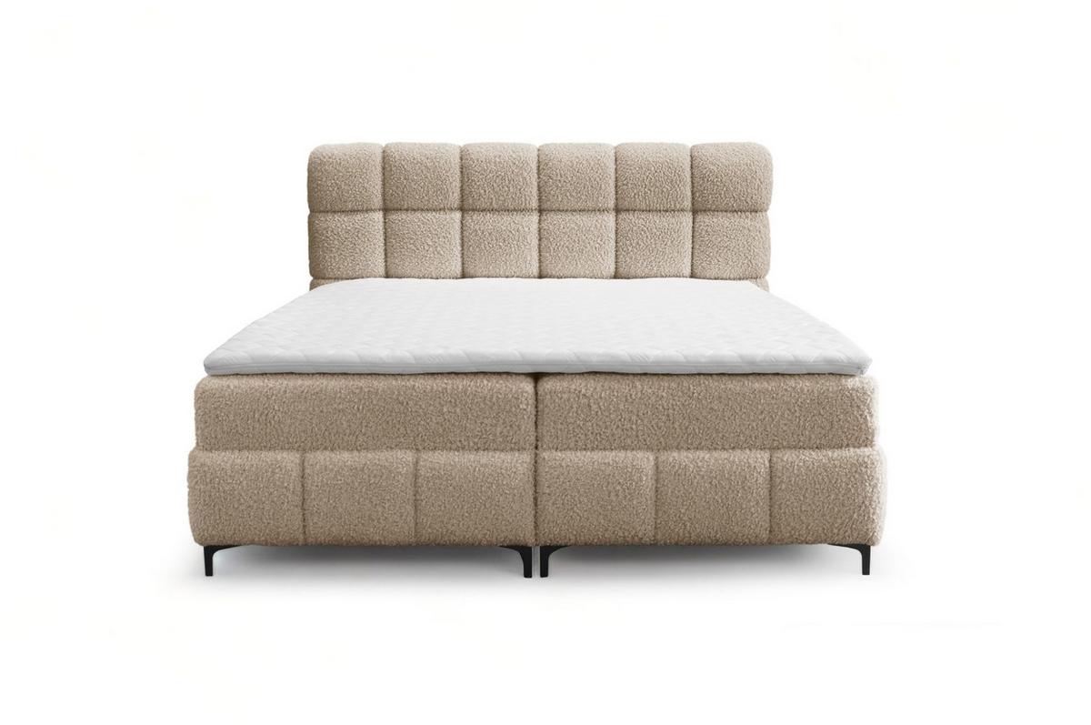 BOXBETT Sophie In Rolf - Beige, Holzwerkstoff/Textil (200/200cm) - Fun Möbel