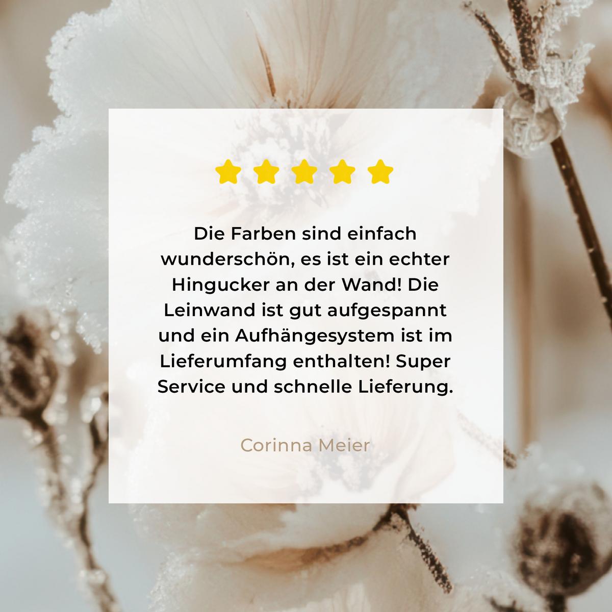 LEINWANDBILD Blumen - Winter - Weiß - Schnee - Beige Wandbild Wohnzimmer 60x80 cm - Creme, Textil (60/80cm) - MuchoWow
